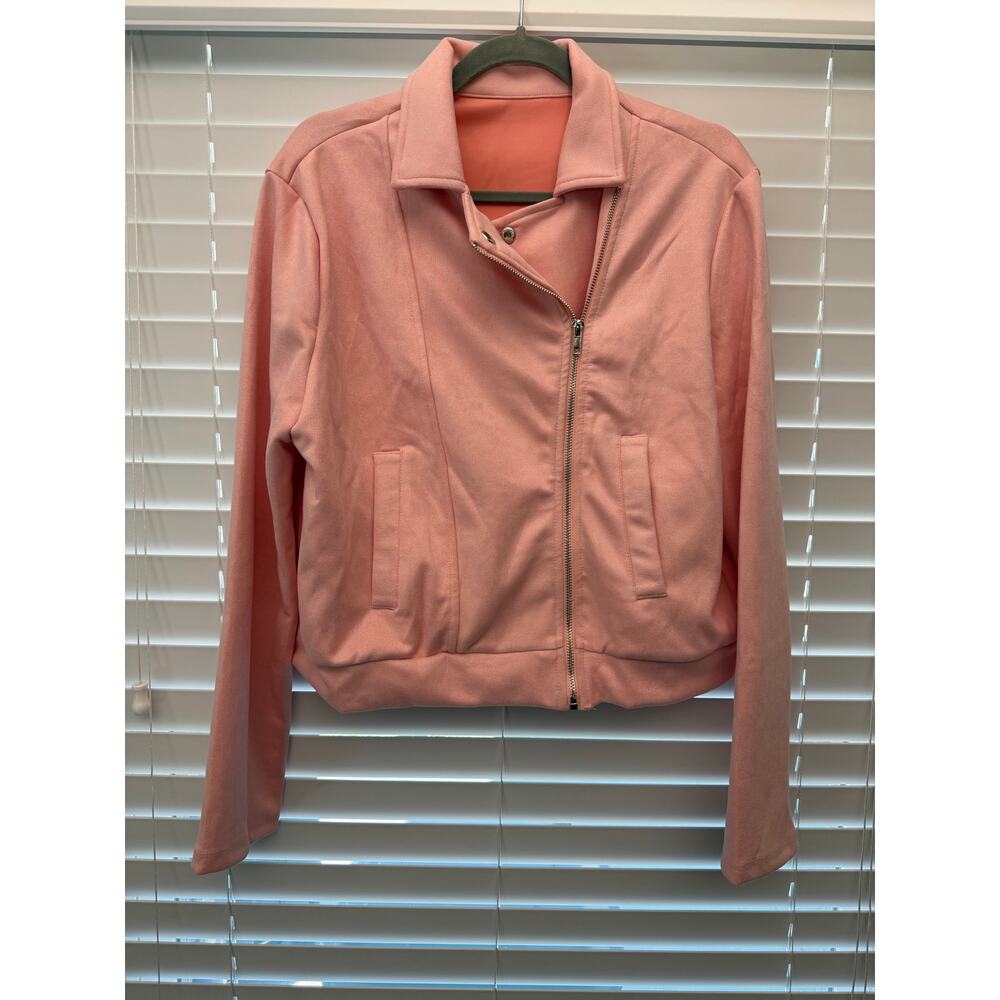 NWOT Pink Zip Jacket XL